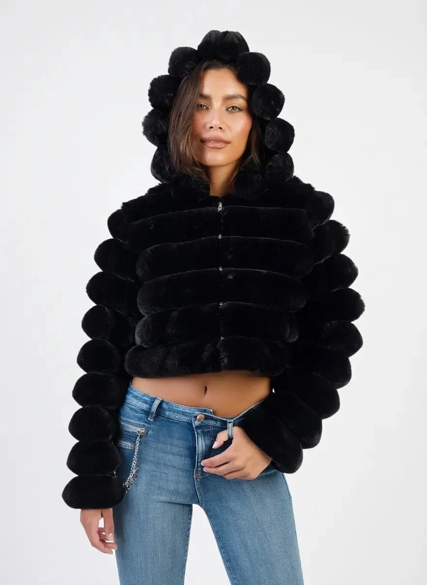 Sissy Boy Sweet and Simple Cropped Jacket Black - Subwear