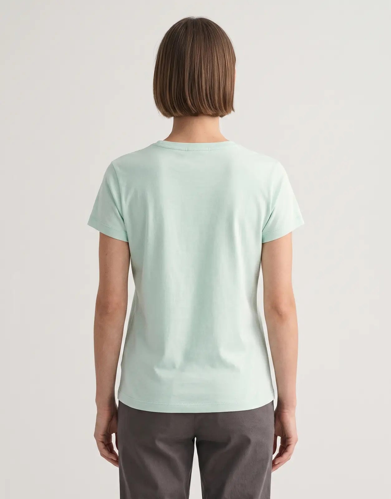 Back view of a Sissy Boy Sweetest Obsession mint green short-sleeve t-shirt, made from soft cotton fabric, displayed flat.