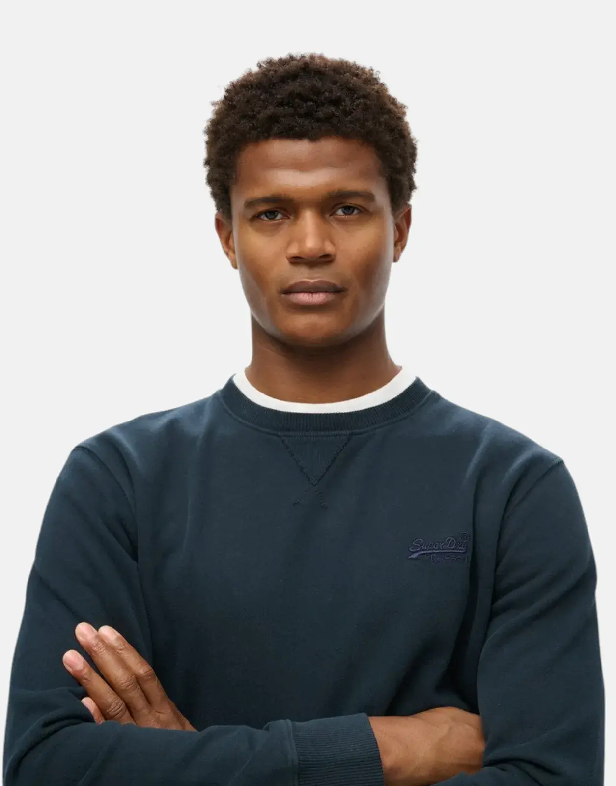 Superdry Essential Logo Crew Eclipse Navy Sweatshirt - Subwear