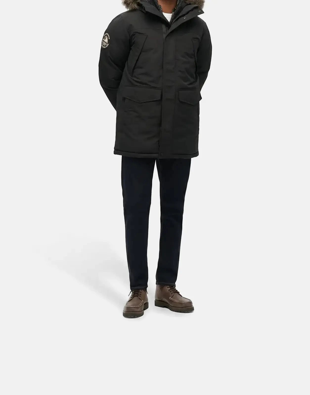 Superdry Everest 5 Baffle Black Puffer Jacket - Subwear