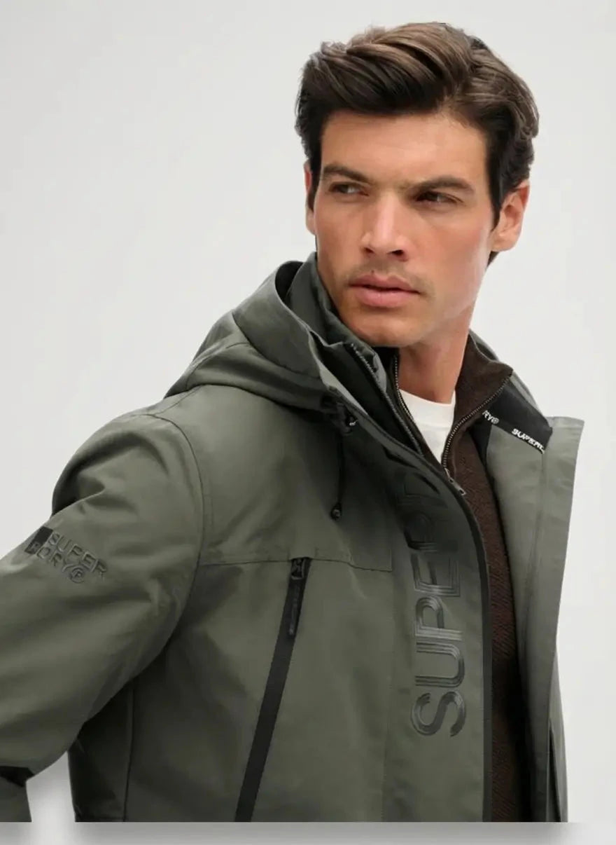Superdry Hood Ultimate Dark Dull Charcoal Windbreaker - Subwear