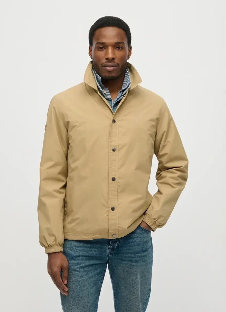 Superdry Nylon Coach Classic Tan Brown Lightweight Jacket - Subwear