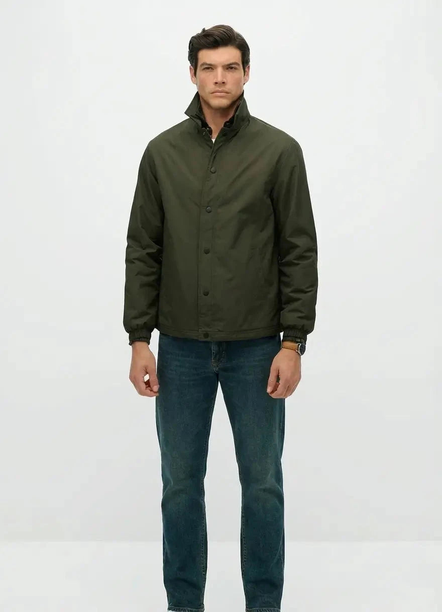 Superdry Nylon Coach Surplus Goods Olive Green Lightweight Jacket - Subwear