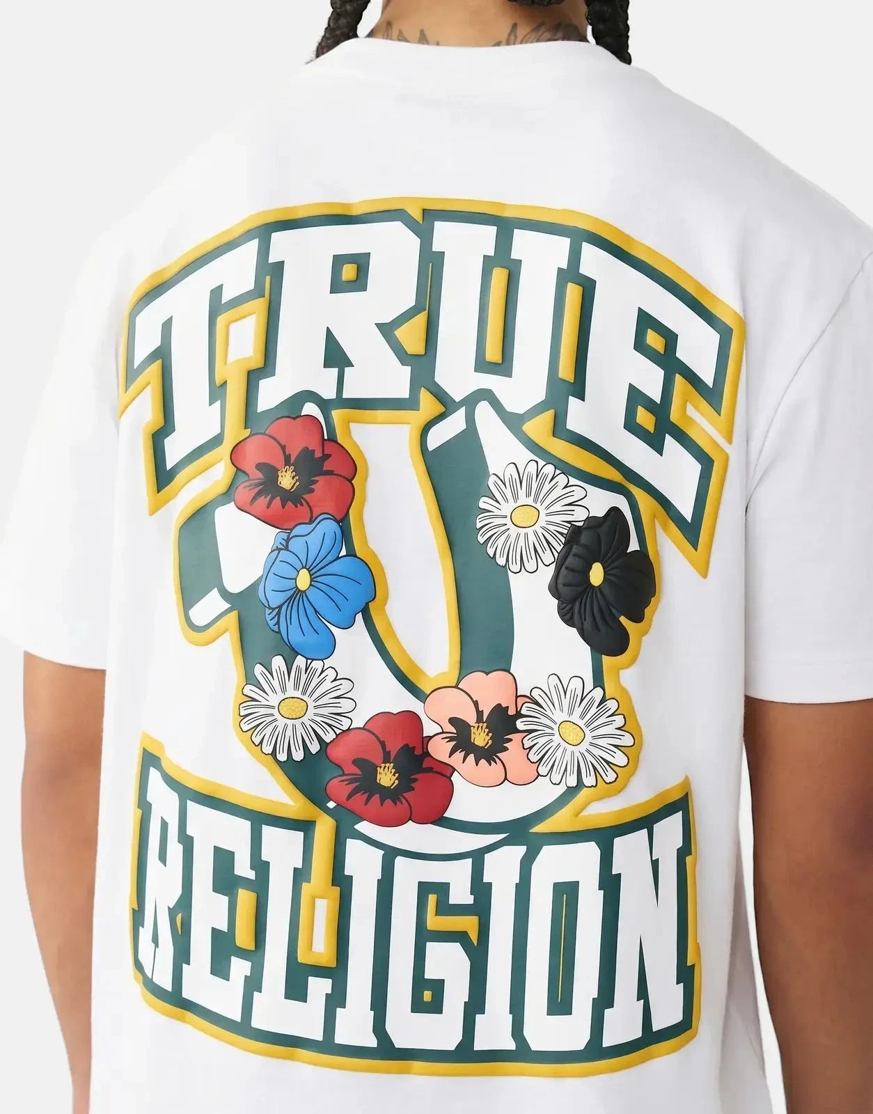 True Religion Garden Logo T-Shirt White - Subwear