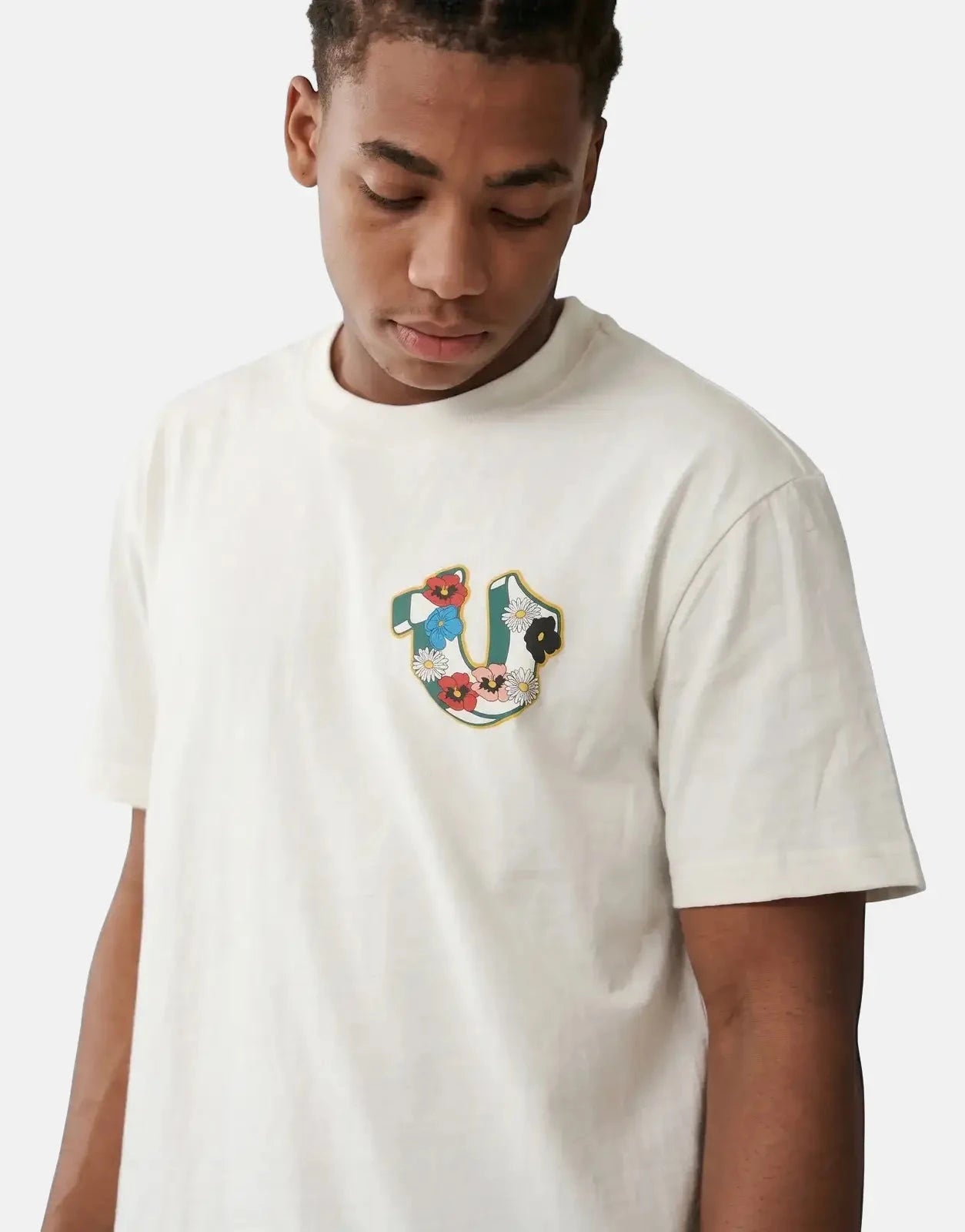 True Religion Garden Logo T-Shirt White - Subwear