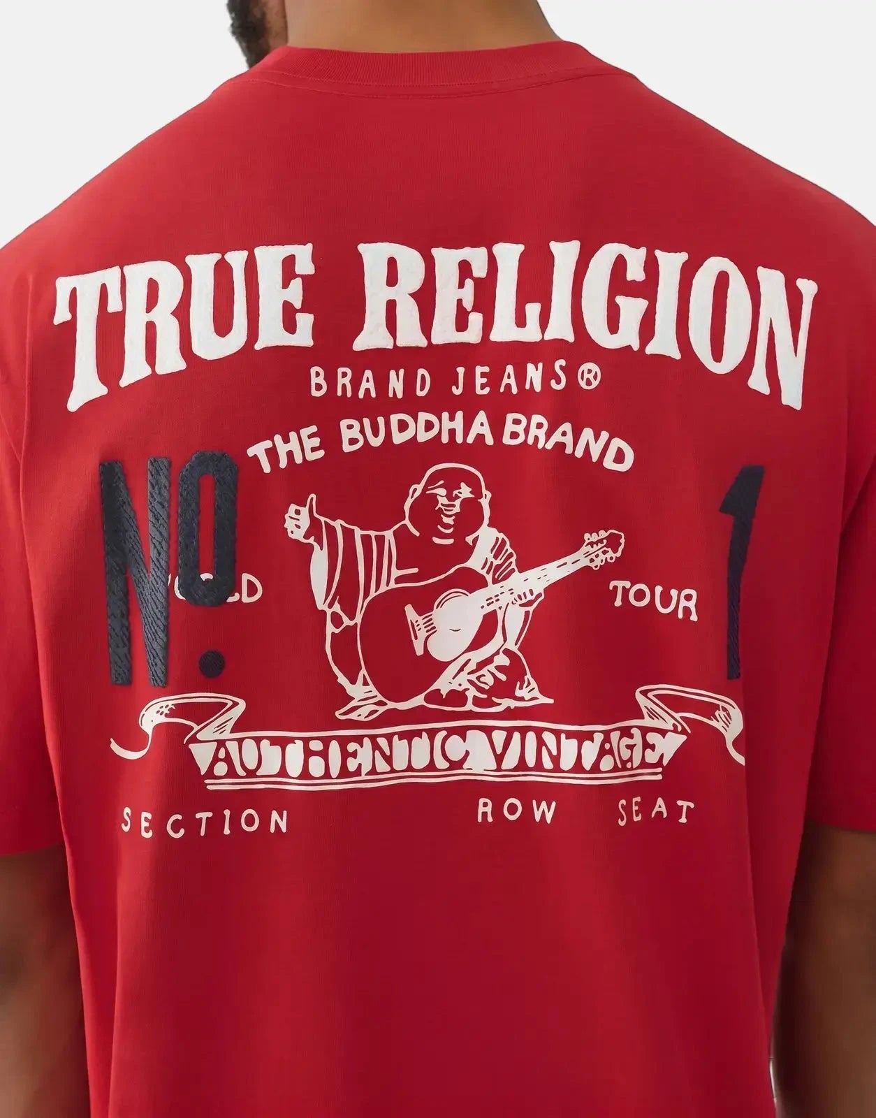 True Religion Number 1 SRS T-Shirt Red - Subwear
