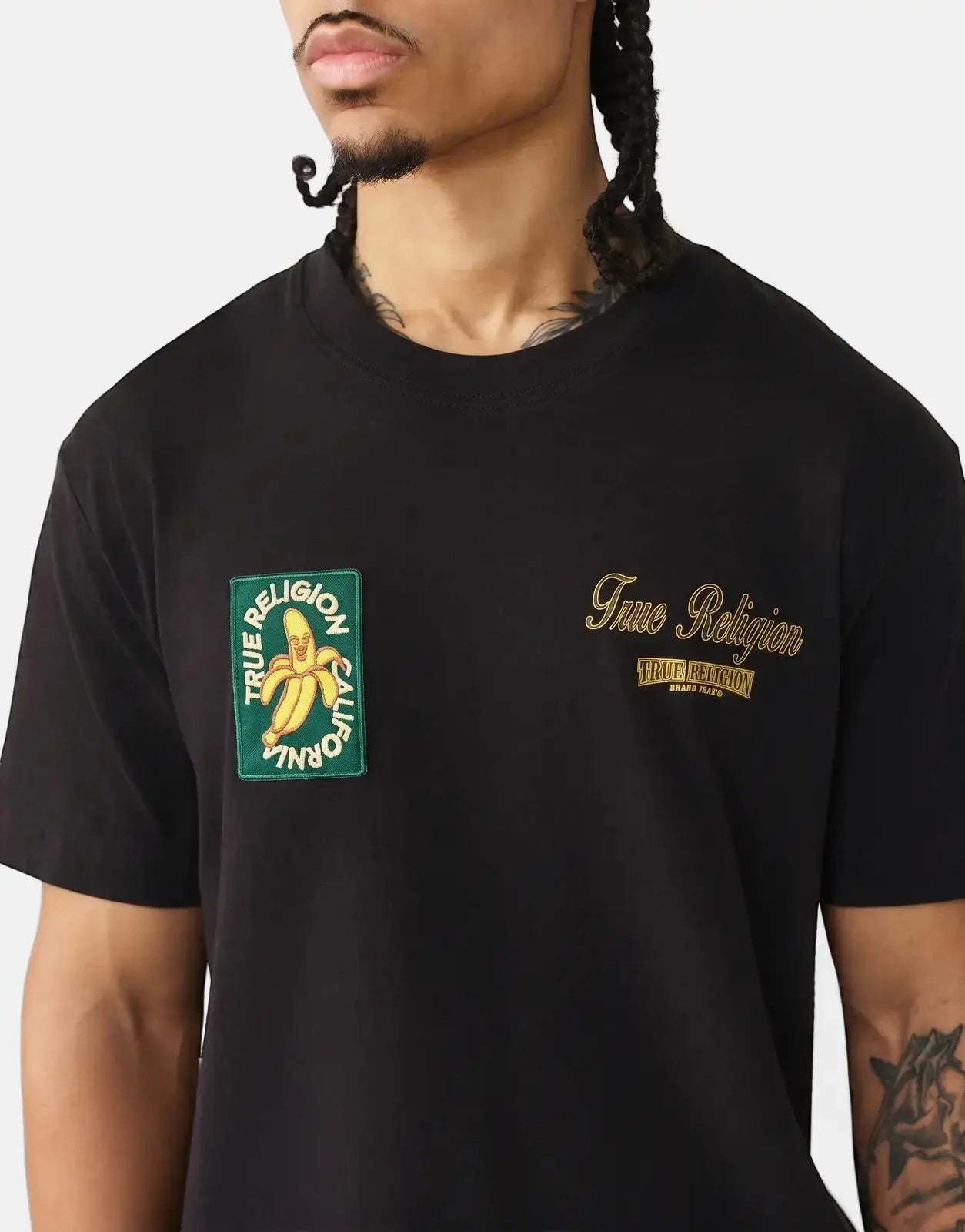 True Religion Orchard Stamp T-Shirt Black - Subwear