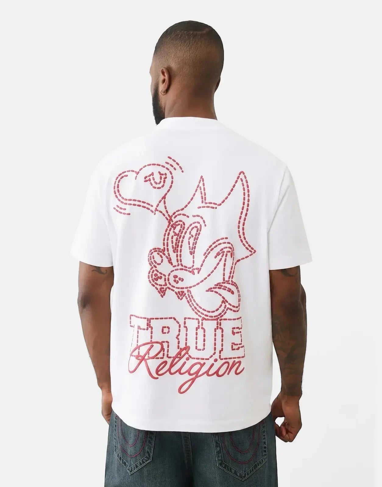 True Religion Puff Cat T-Shirt White - Subwear