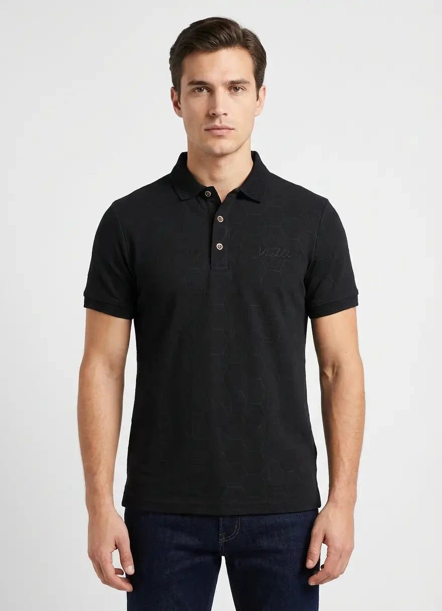 Vialli Leggo Black Polo Shirt - Subwear