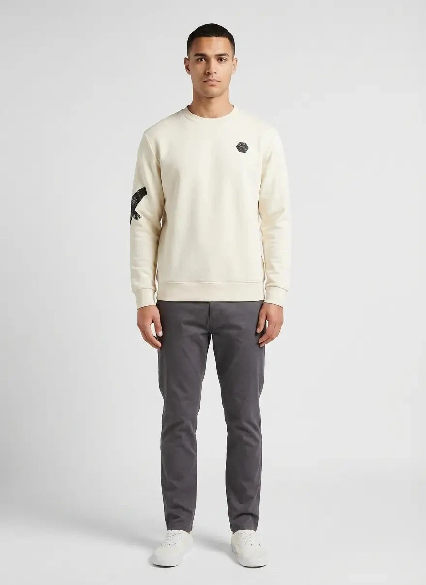 Vialli Milano Cream Sweatshirt - Subwear