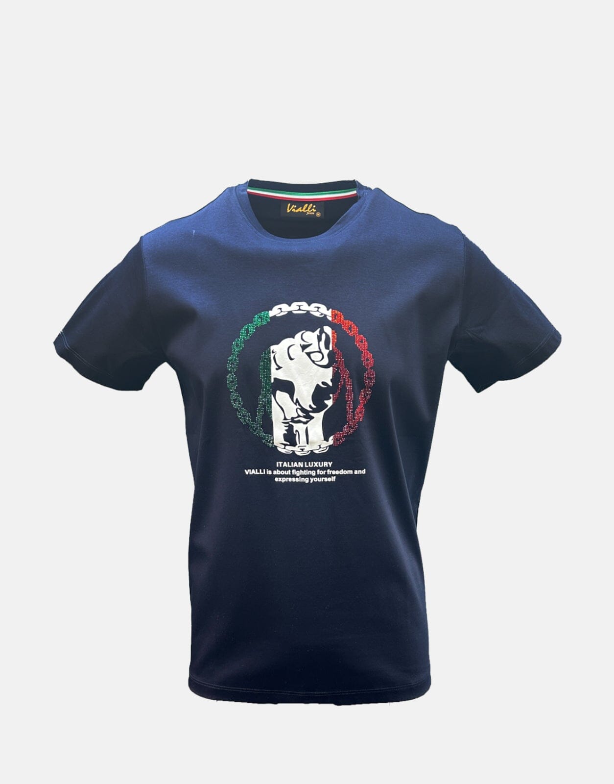 Vialli Freedom Navy T-Shirt - Subwear